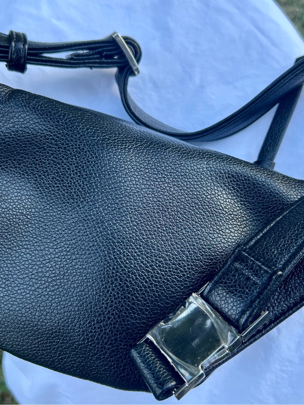 Vivienne Westwood Hilda Small Bum Bag in black grained leather. Like New! - Picture 3 of 8